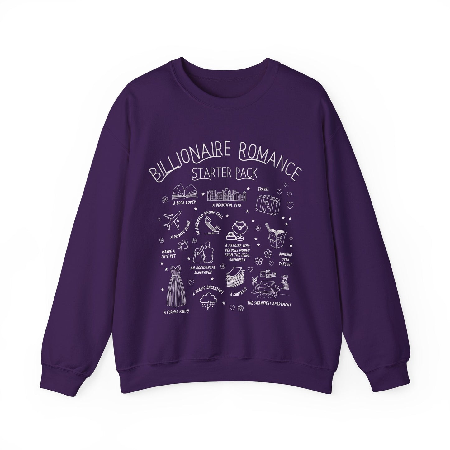Bookish Billionaire Romance Tropes Sweatshirt