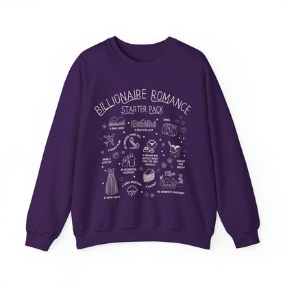 Bookish Billionaire Romance Tropes Sweatshirt