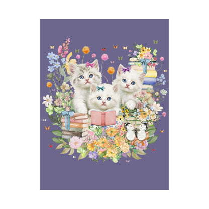 Bookish Cat Lover Poster