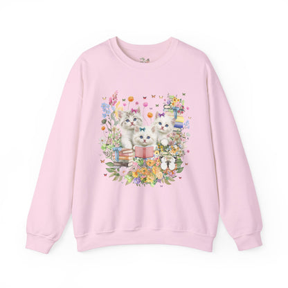 Bookish Cat Lover Sweatshirt