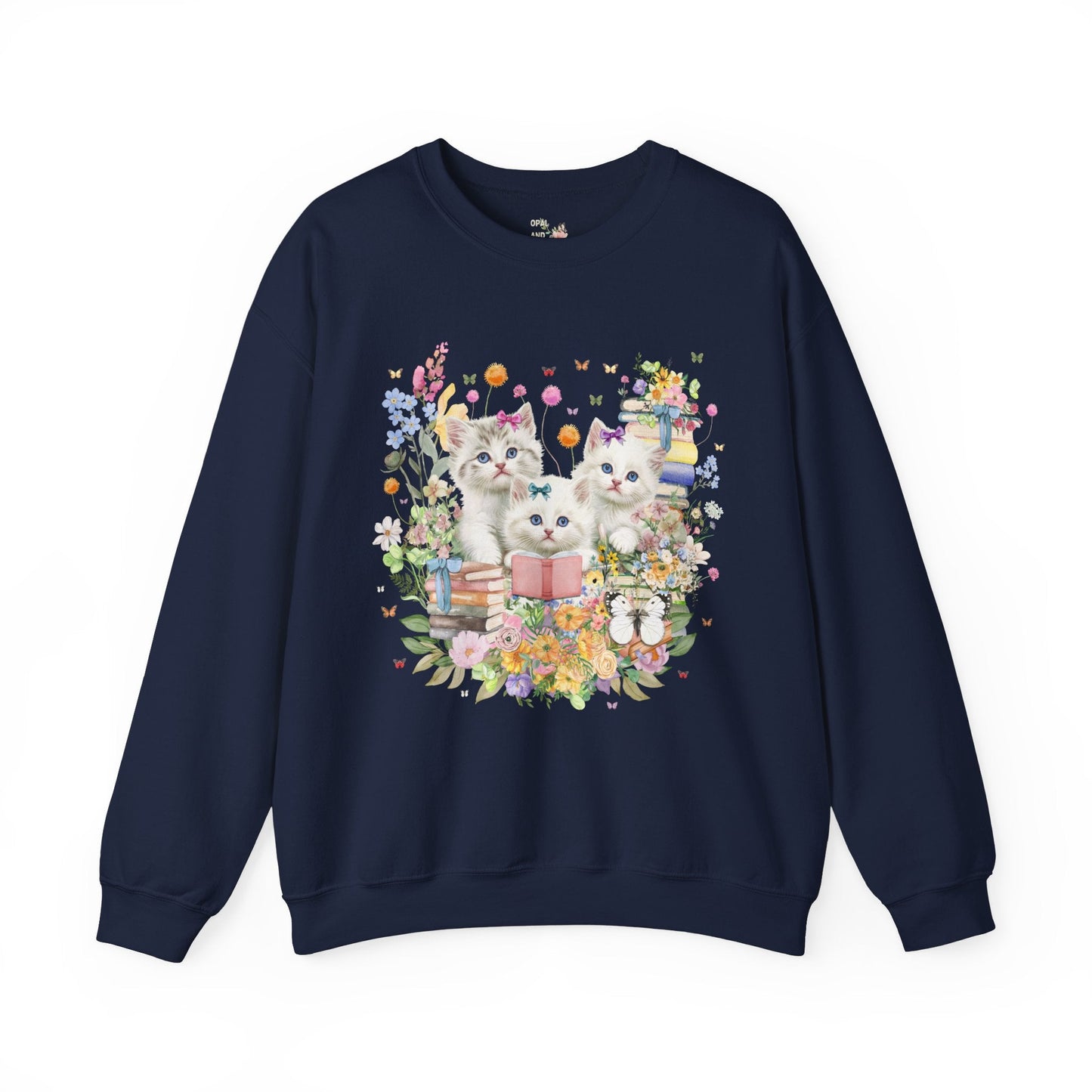 Bookish Cat Lover Sweatshirt