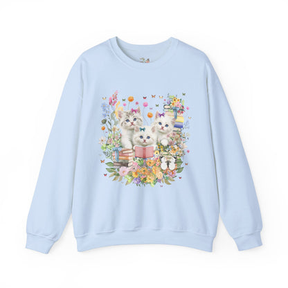 Bookish Cat Lover Sweatshirt