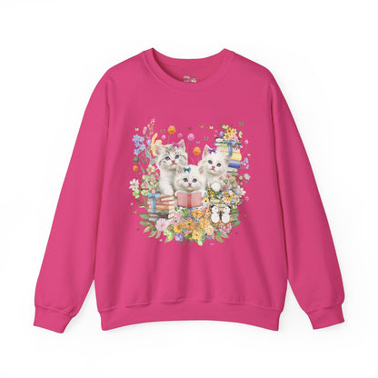 Bookish Cat Lover Sweatshirt
