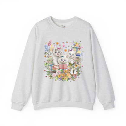 Bookish Cat Lover Sweatshirt
