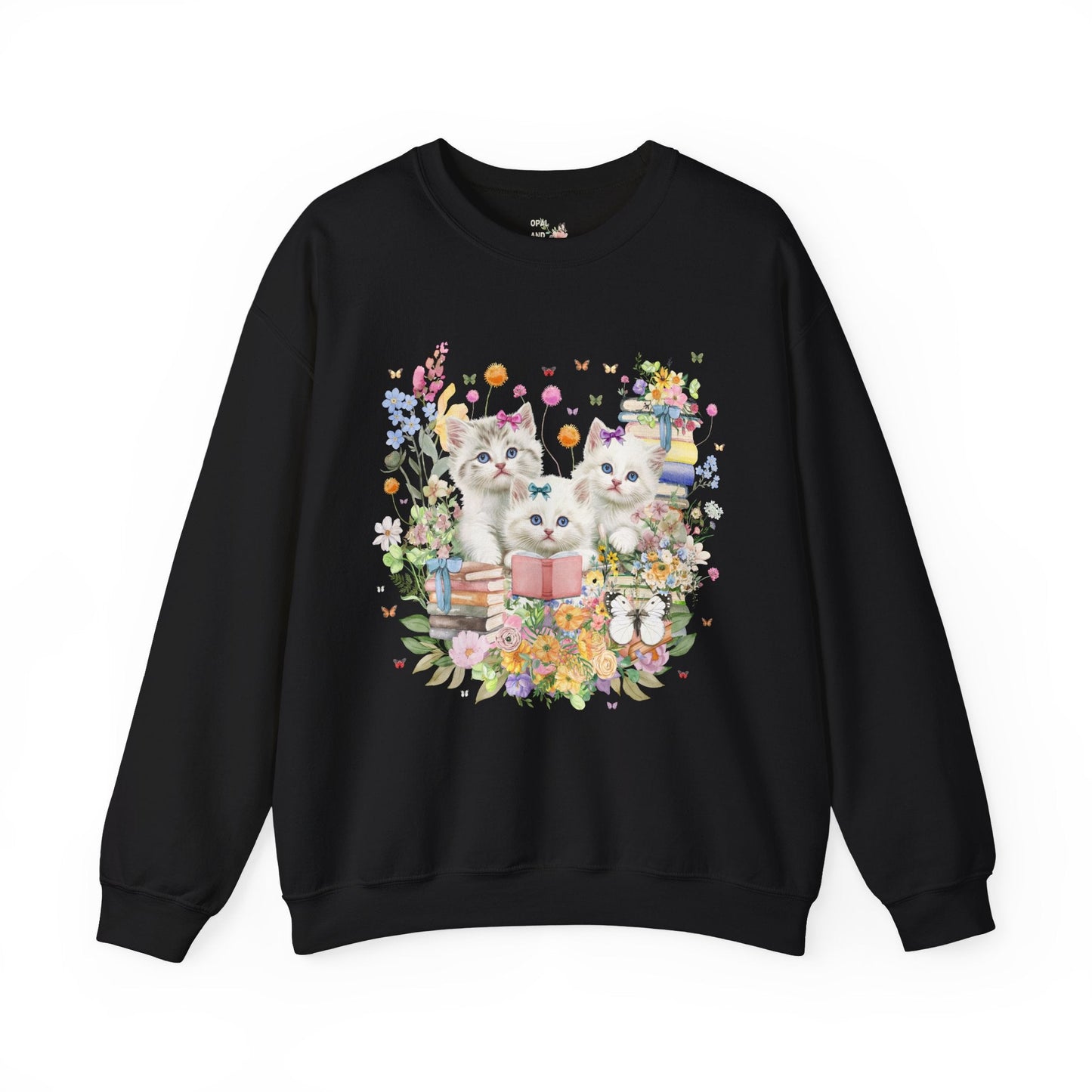 Bookish Cat Lover Sweatshirt