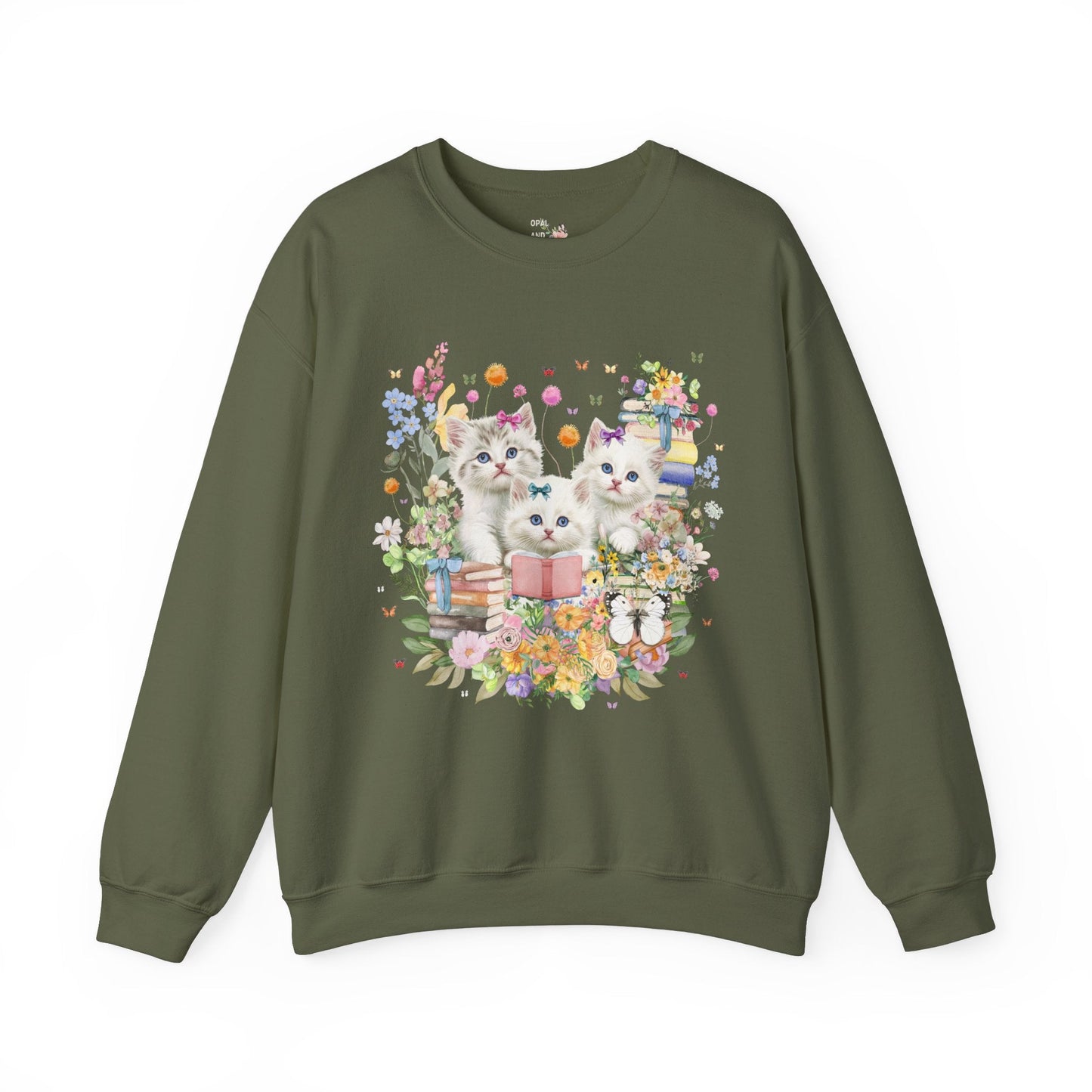 Bookish Cat Lover Sweatshirt