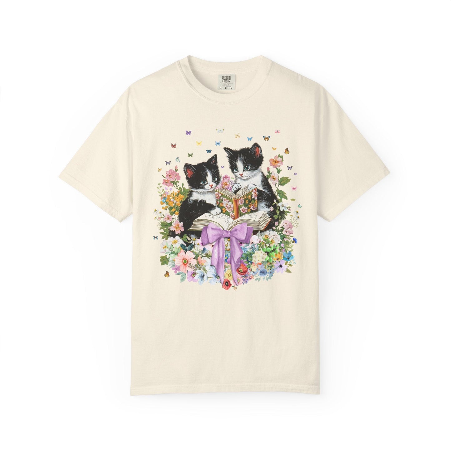 Bookish Cat Lover Tee Shirt