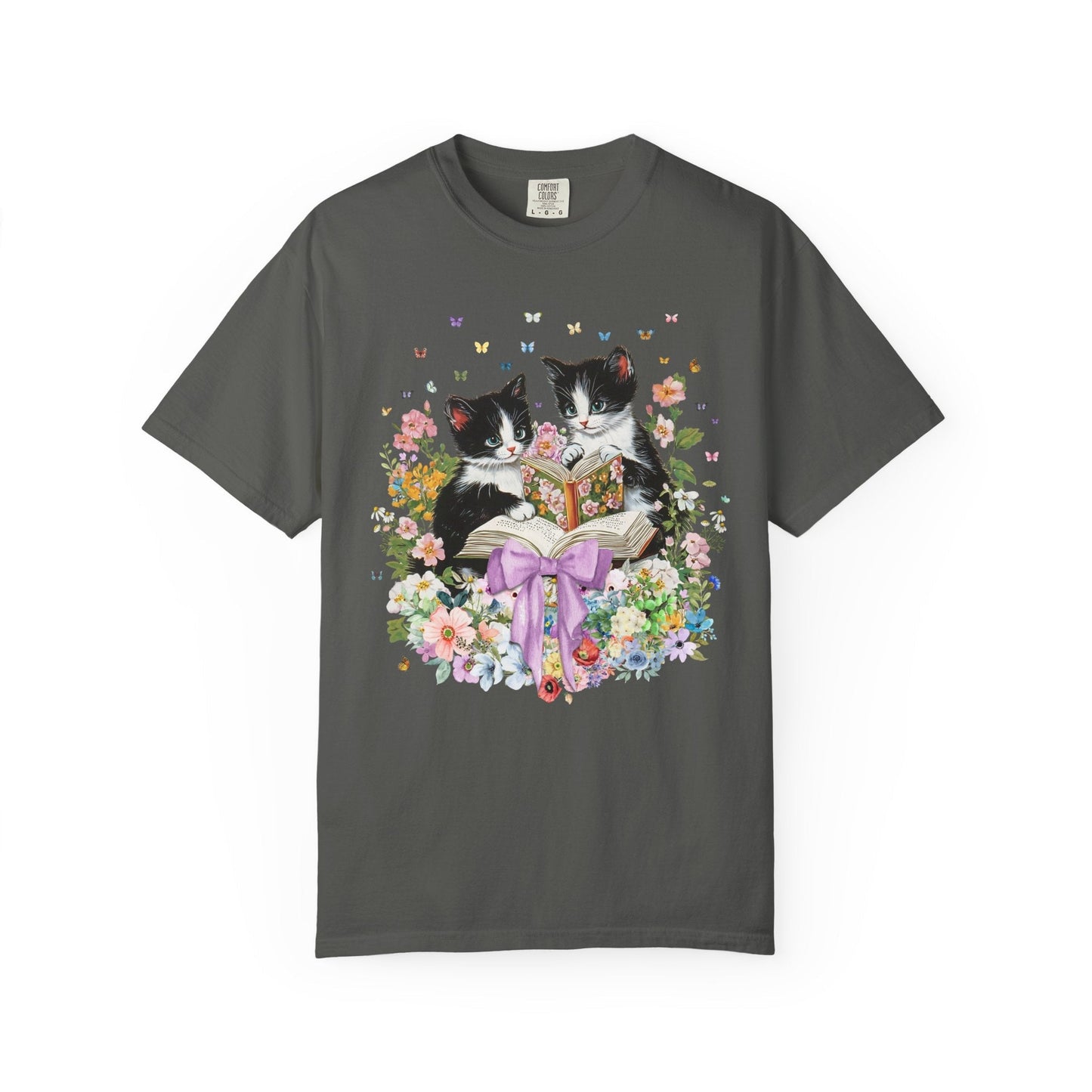 Bookish Cat Lover Tee Shirt