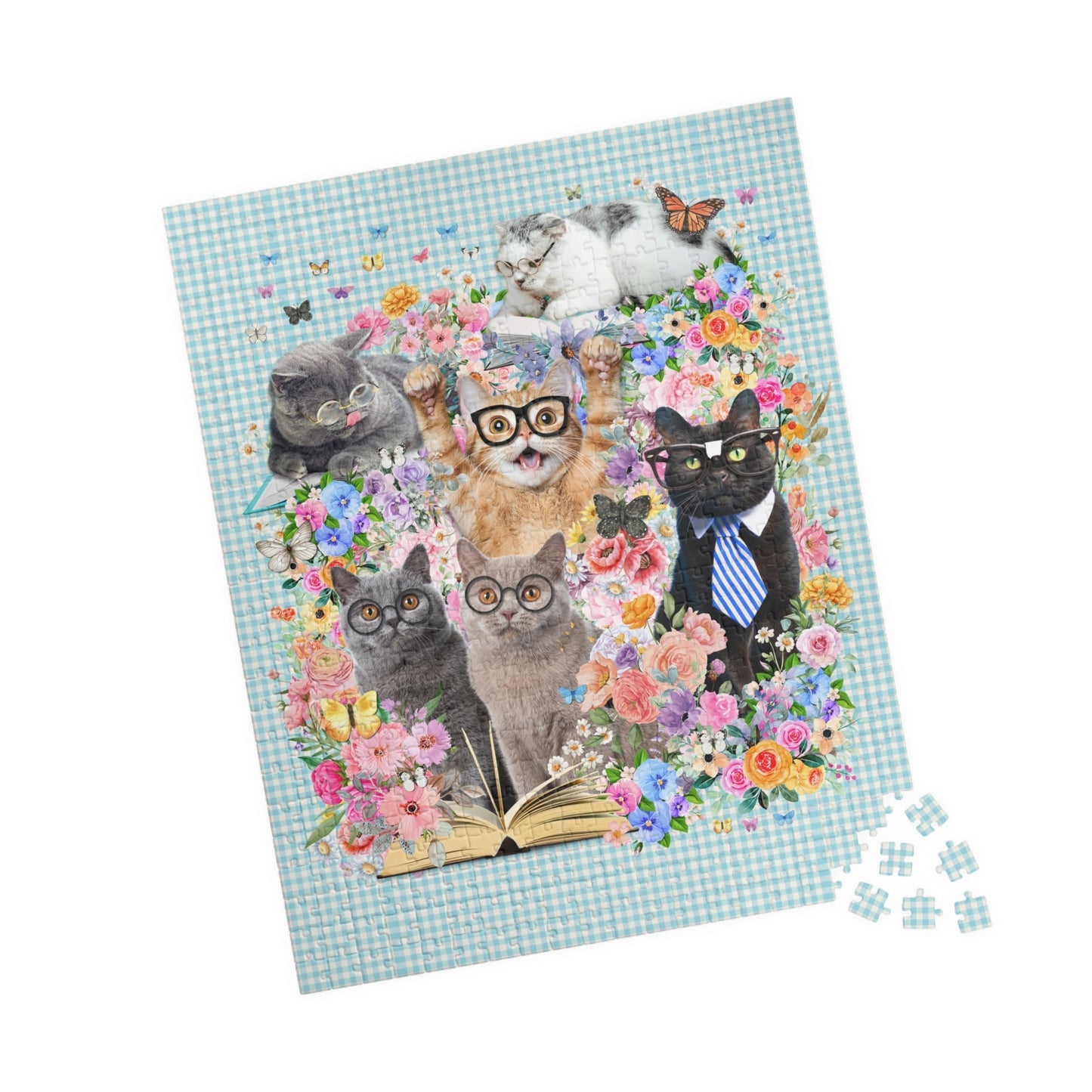 Bookish Cat Teacher Puzzle