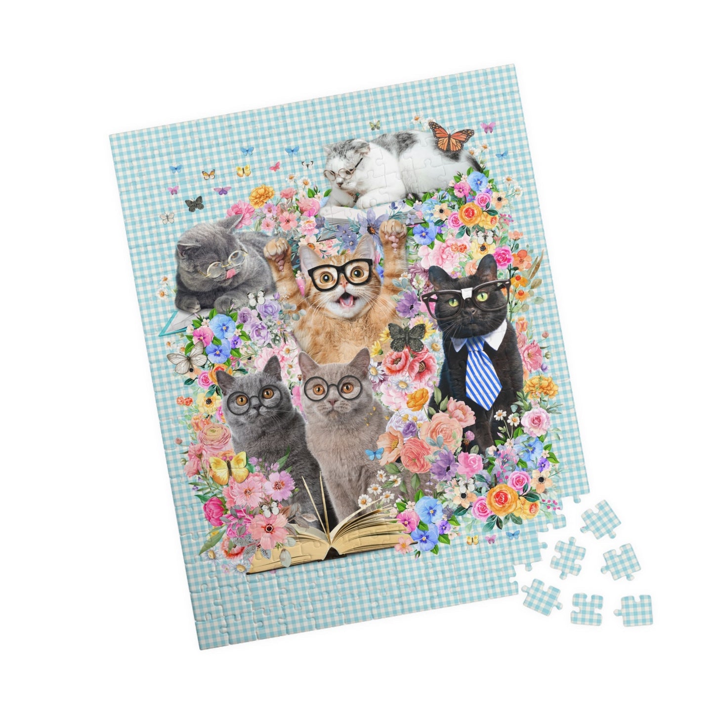 Bookish Cat Teacher Puzzle