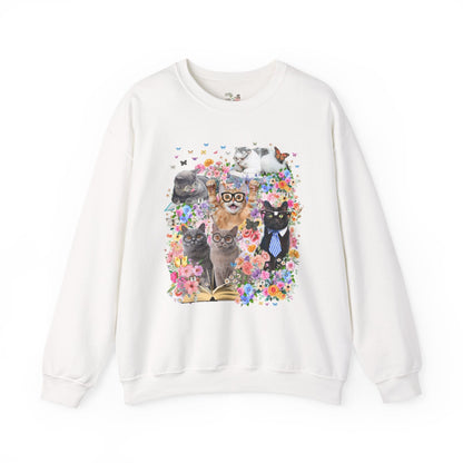 Bookish Cat Teacher Sweatshirt