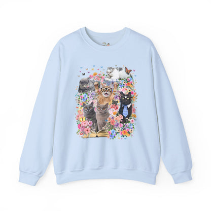 Bookish Cat Teacher Sweatshirt