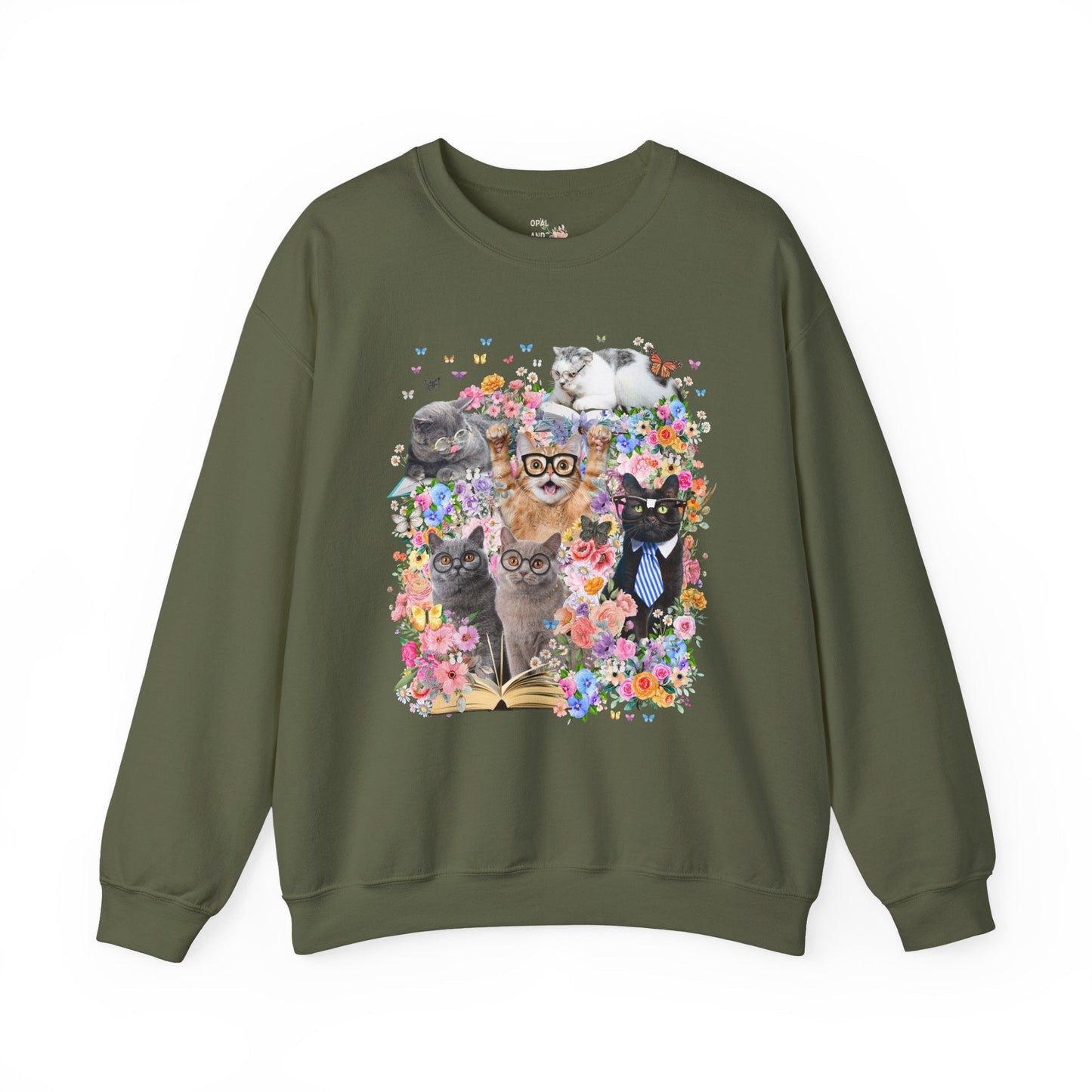 Bookish Cat Teacher Sweatshirt