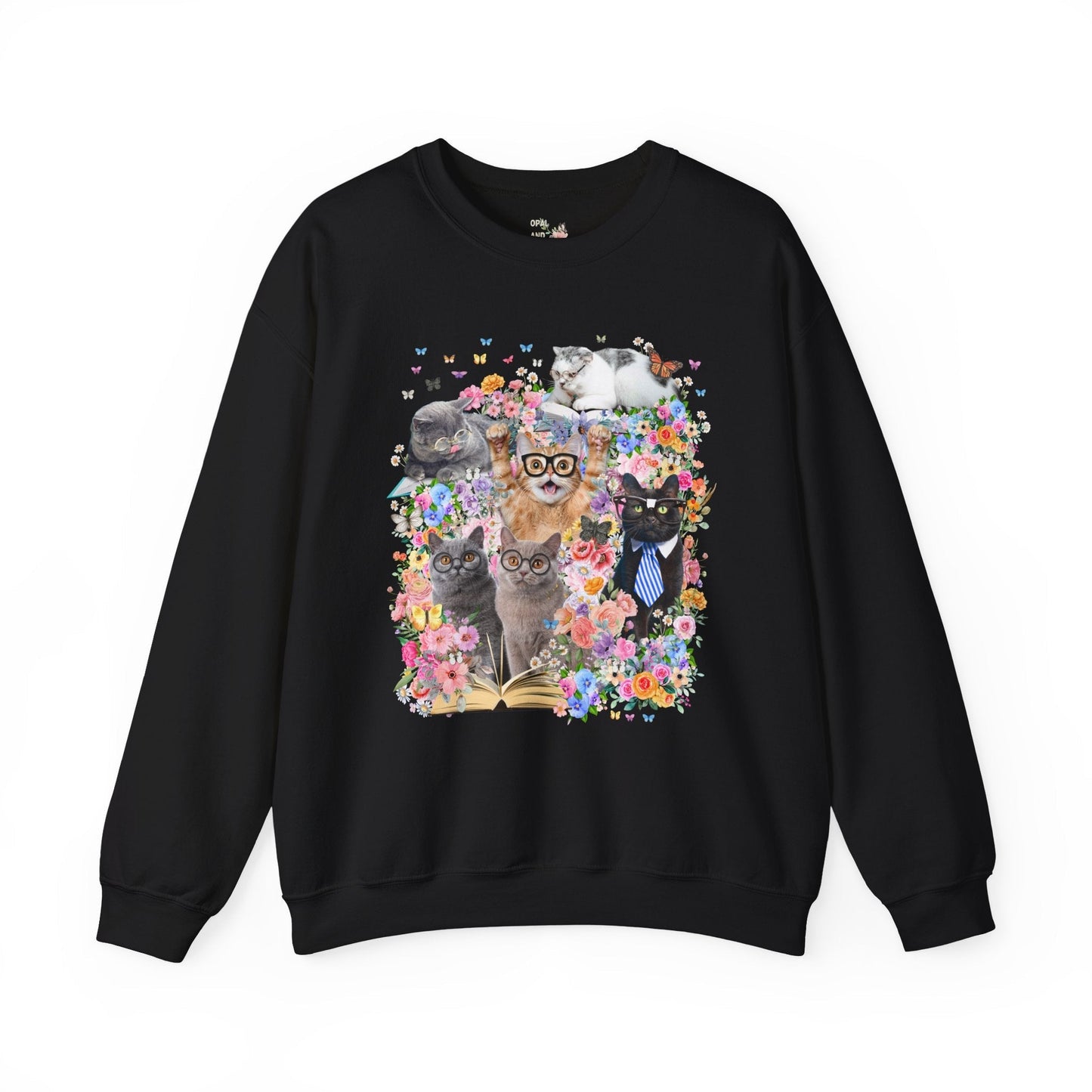 Bookish Cat Teacher Sweatshirt