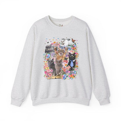 Bookish Cat Teacher Sweatshirt