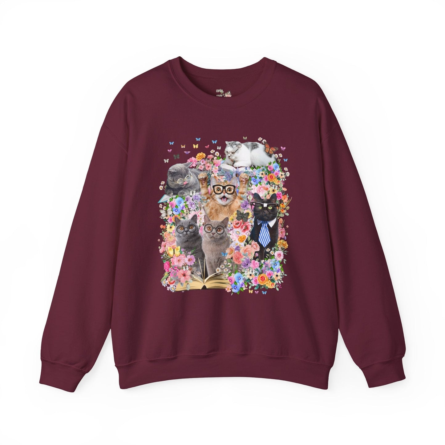 Bookish Cat Teacher Sweatshirt