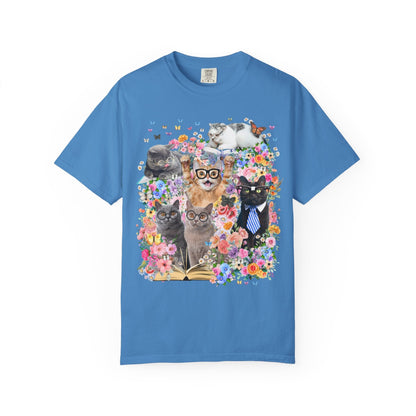 Bookish Cat Teacher Tee