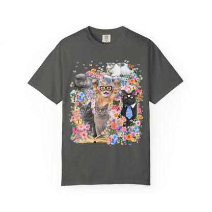 Bookish Cat Teacher Tee