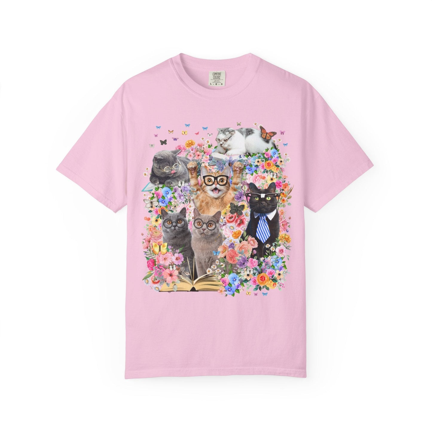 Bookish Cat Teacher Tee