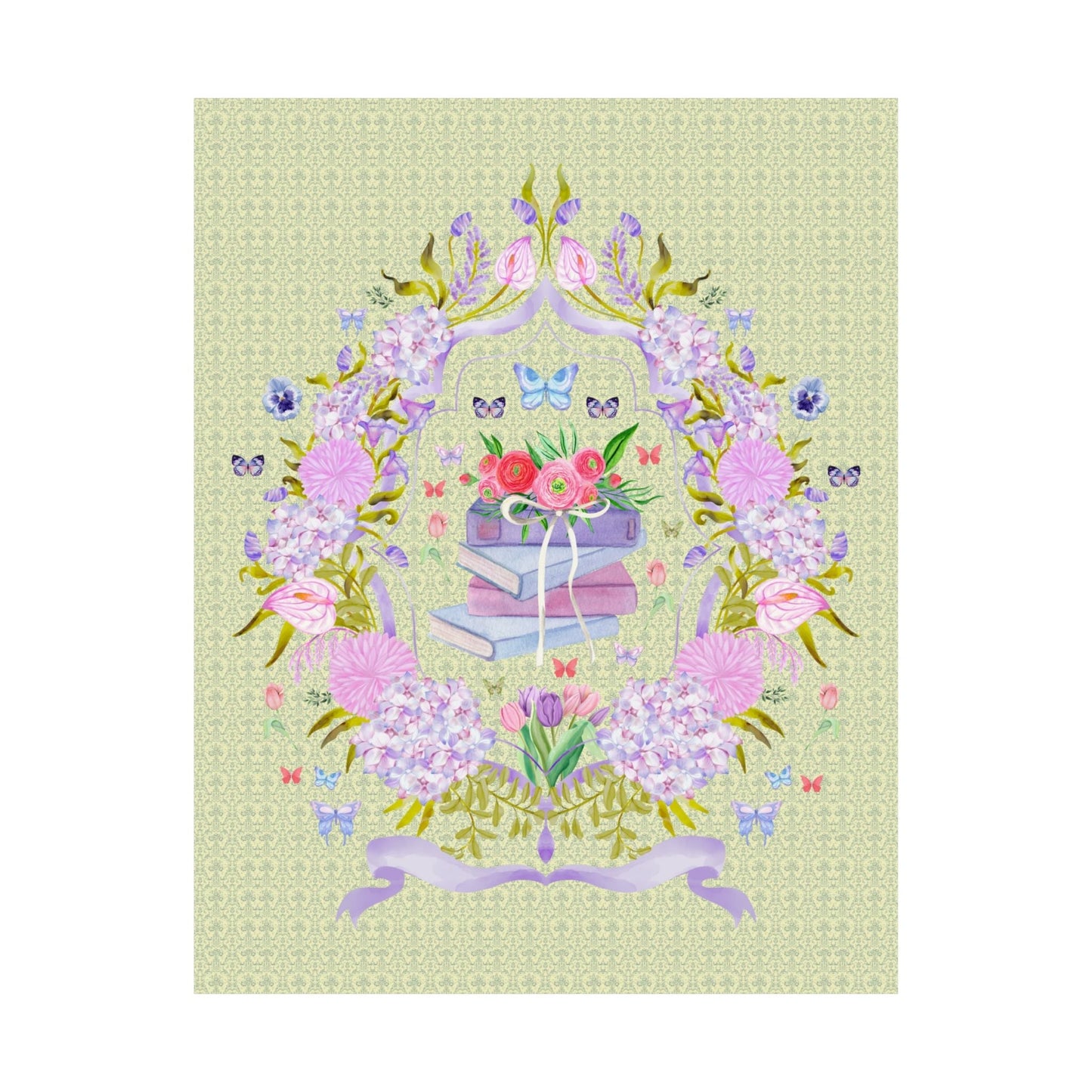 Bookish Coquette Aesthetic Poster