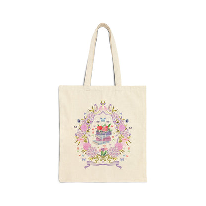 Bookish Coquette Aesthetic Tote Bag