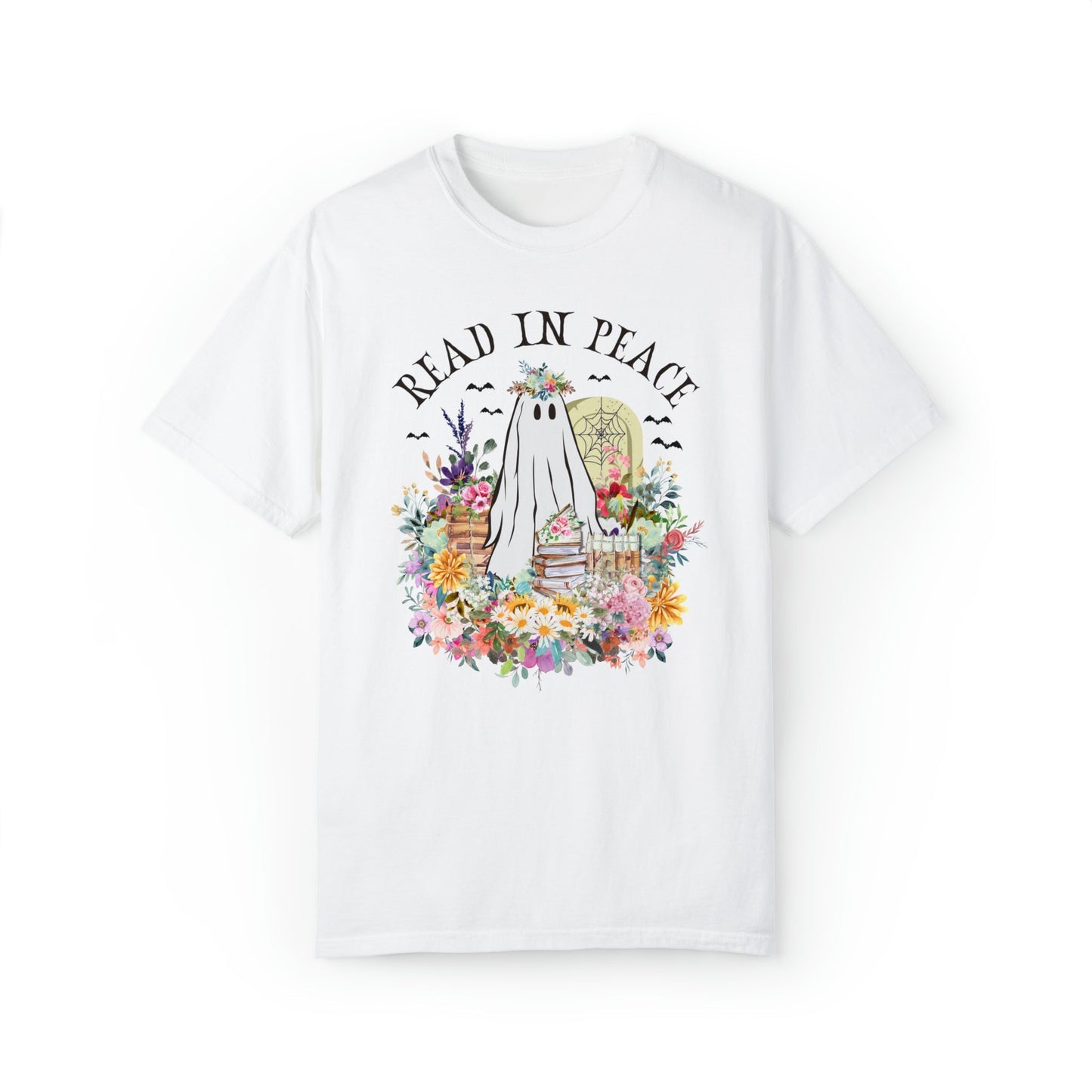 Bookish Floral Ghost Tee Shirt