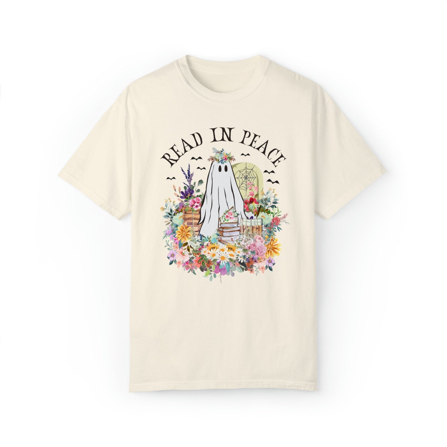 Bookish Floral Ghost Tee Shirt