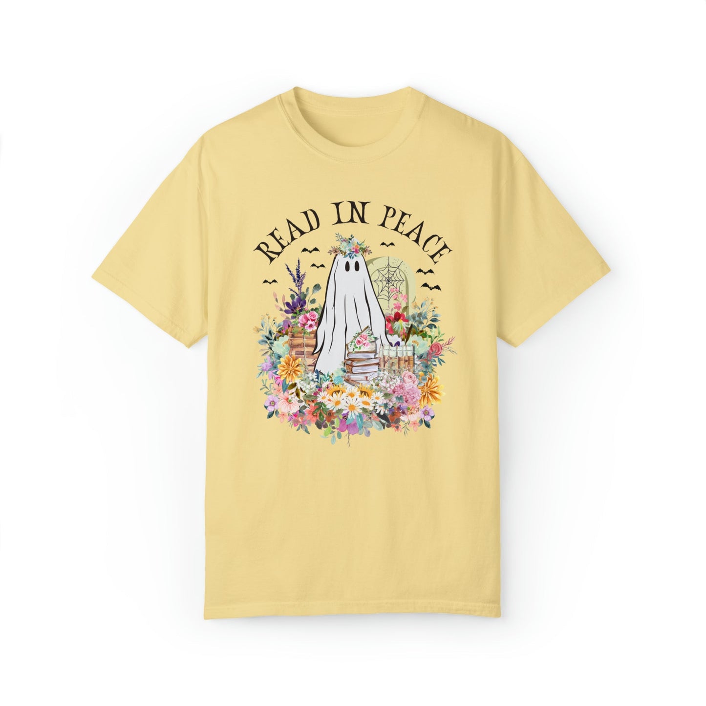 Bookish Floral Ghost Tee Shirt