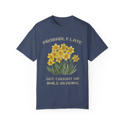 Bookish Floral Tee Shirt