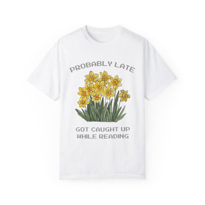 Bookish Floral Tee Shirt