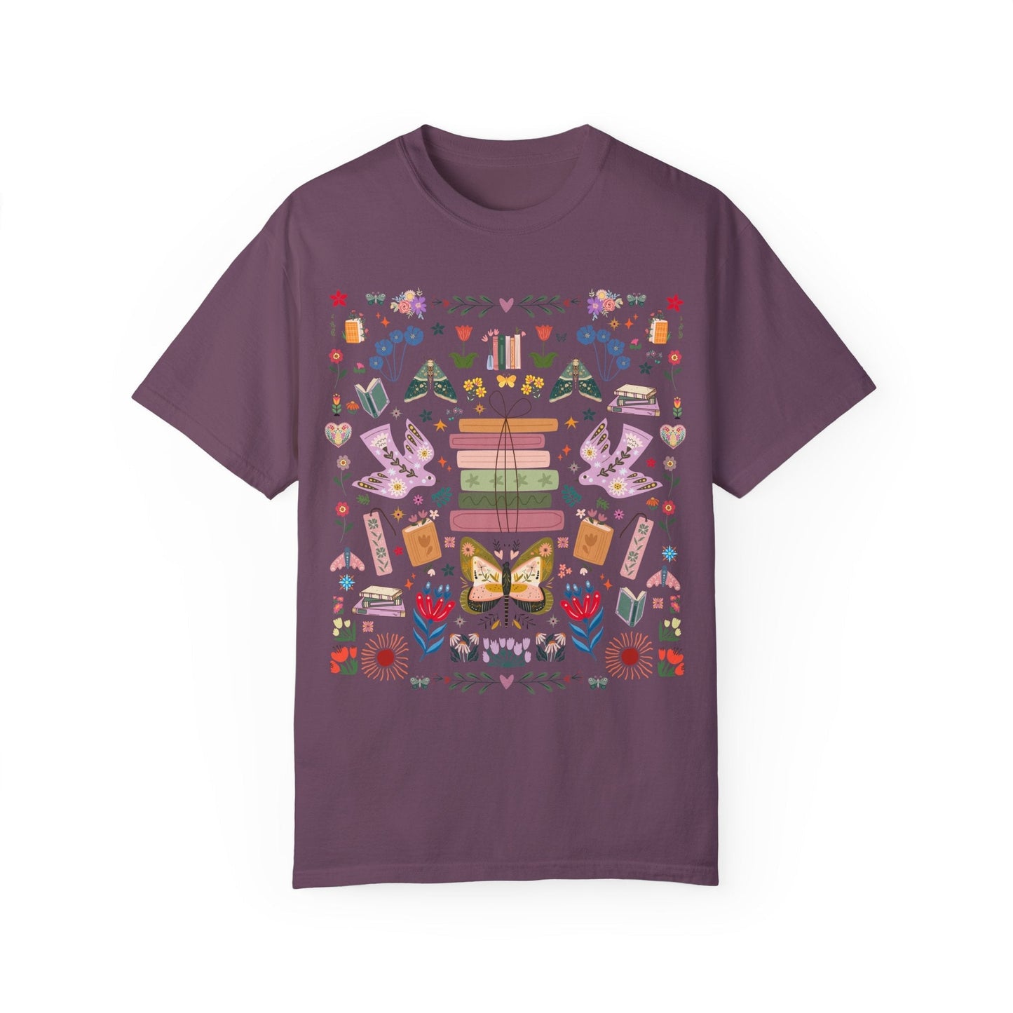 Bookish Folk Art Tee
