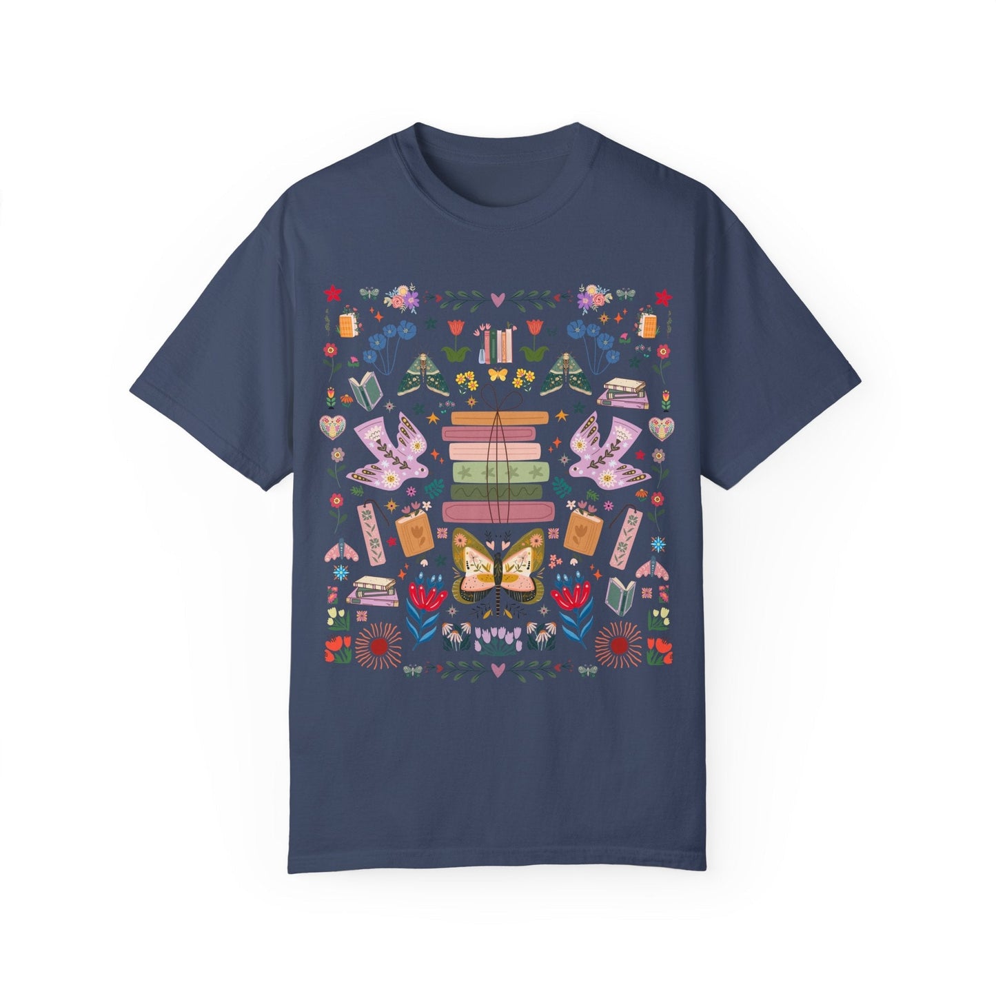 Bookish Folk Art Tee
