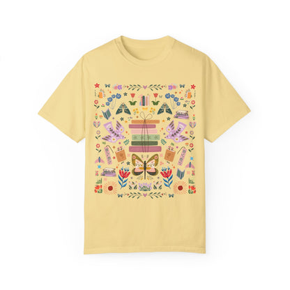 Bookish Folk Art Tee