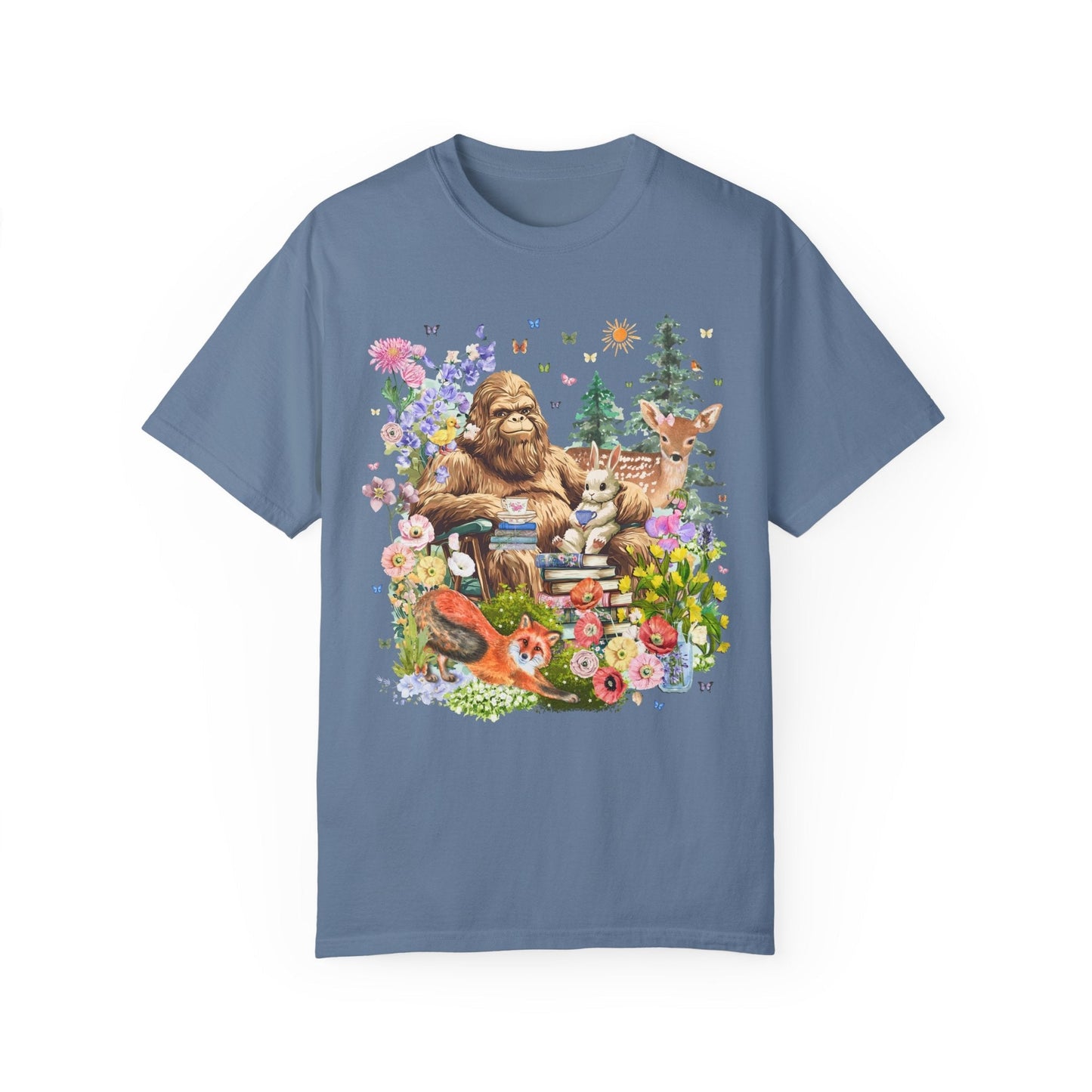 Bookish Forestcore Boho Sasquatch Tee