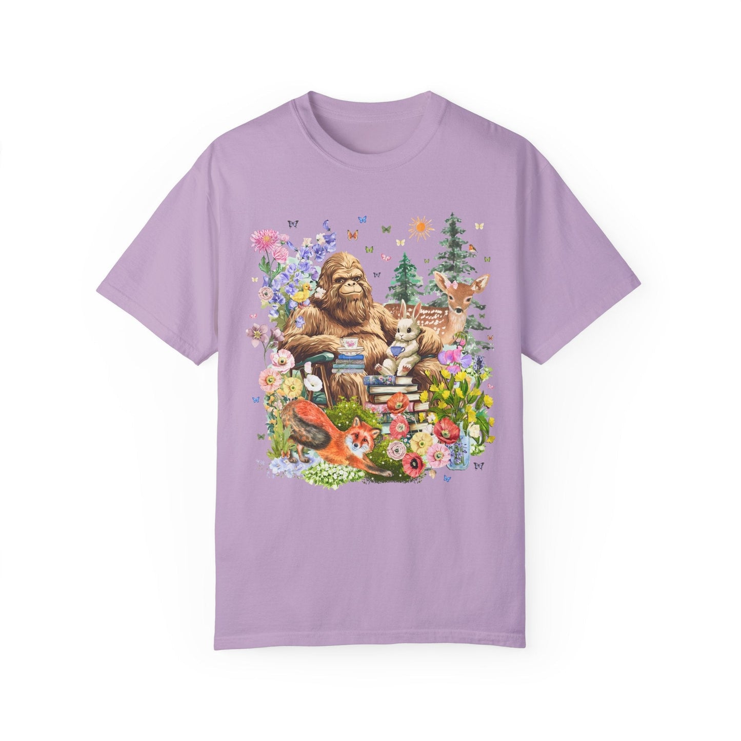 Bookish Forestcore Boho Sasquatch Tee