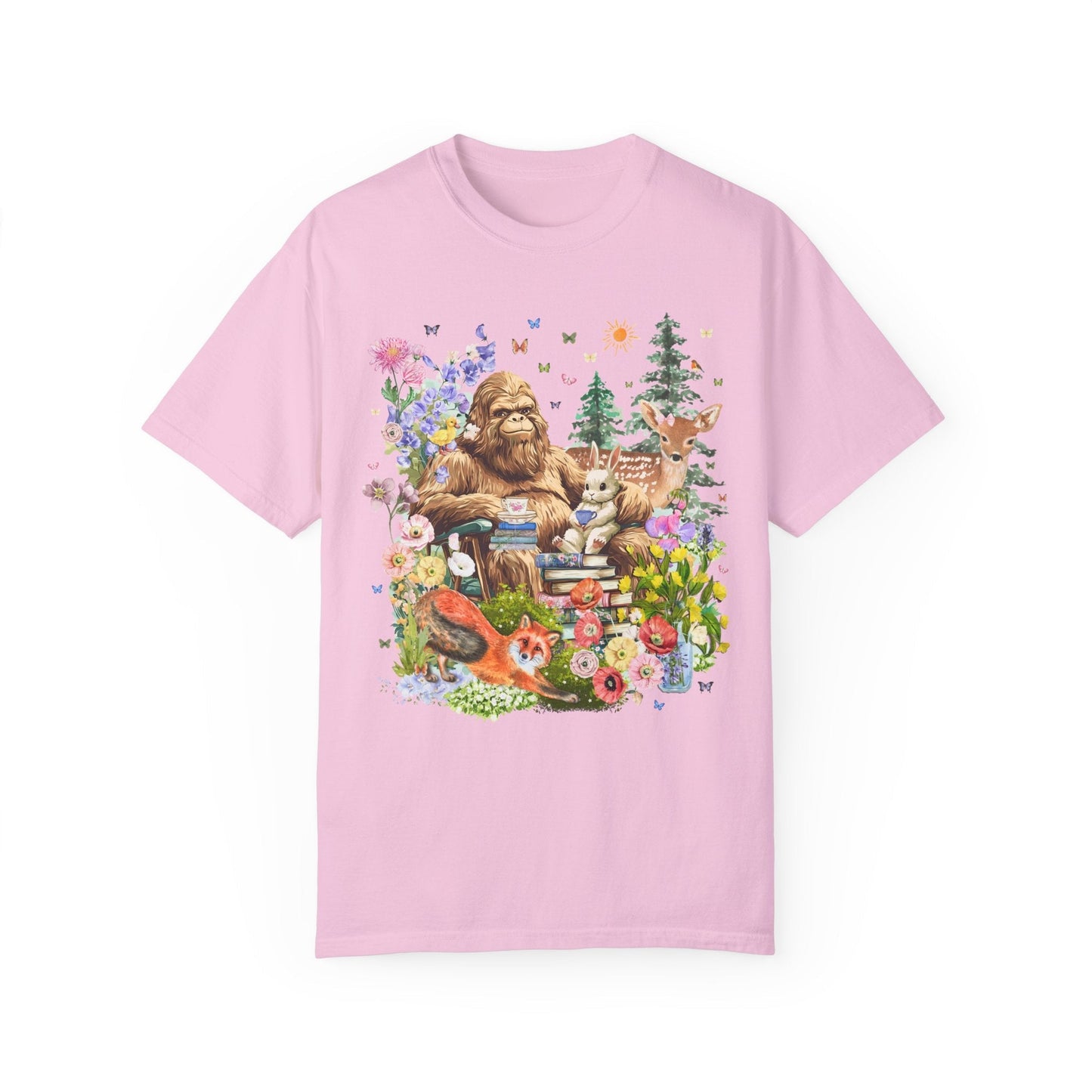 Bookish Forestcore Boho Sasquatch Tee