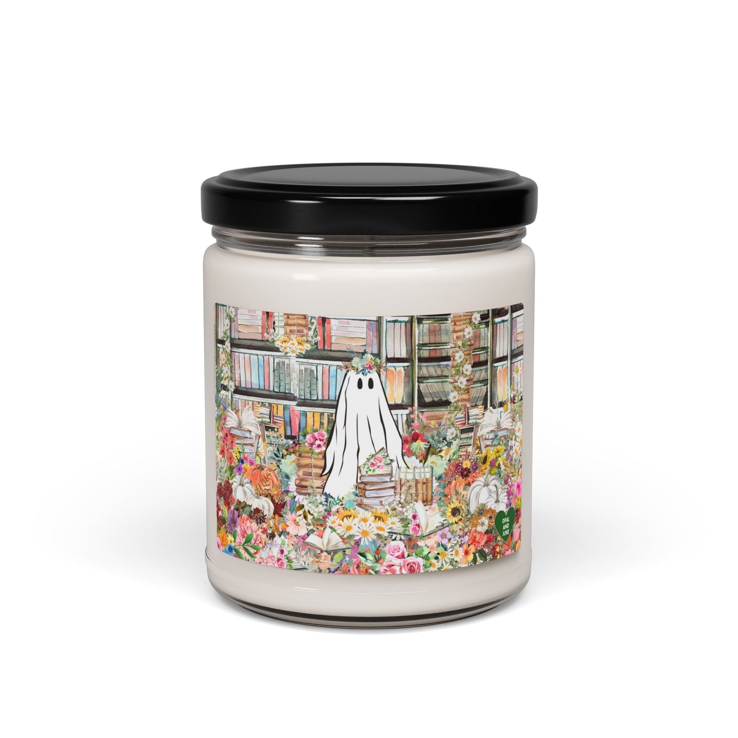 Bookish Ghost Candle