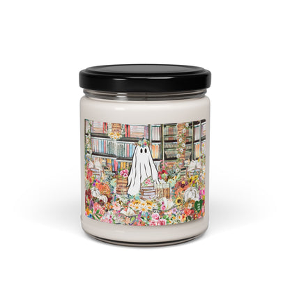 Bookish Ghost Candle