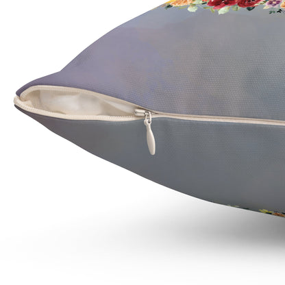 Bookish Ghost Pillow for Halloween: Adorable Ghost with Flowers and Bats