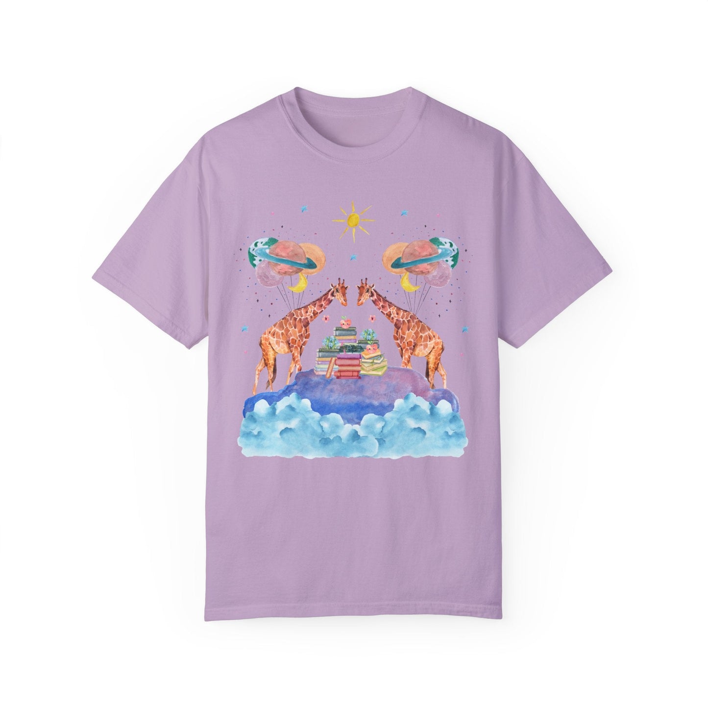 Bookish Giraffe Tee Shirt