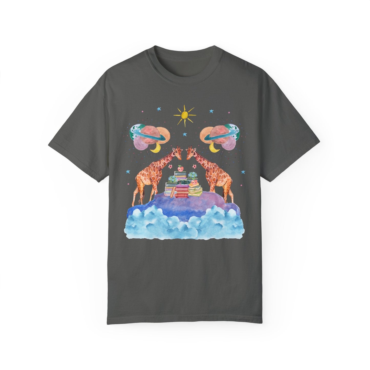 Bookish Giraffe Tee Shirt