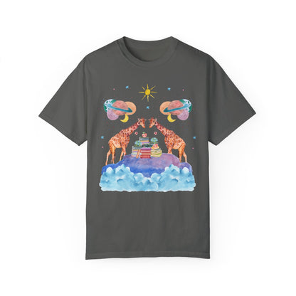 Bookish Giraffe Tee Shirt