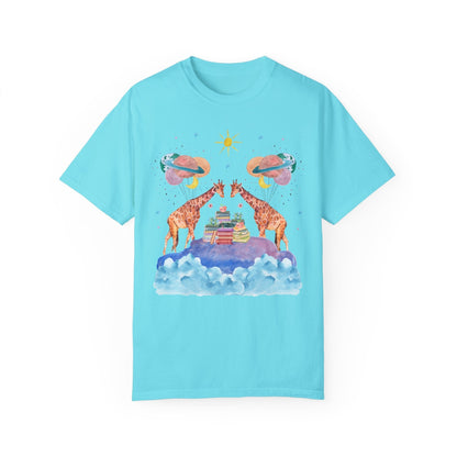 Bookish Giraffe Tee Shirt