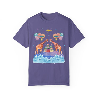 Bookish Giraffe Tee Shirt
