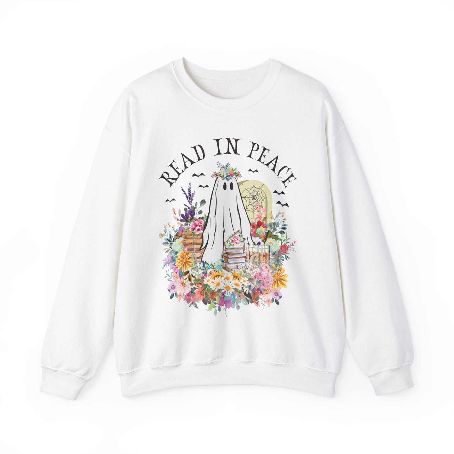 Bookish Halloween Crewneck for Reader: Read In Peace