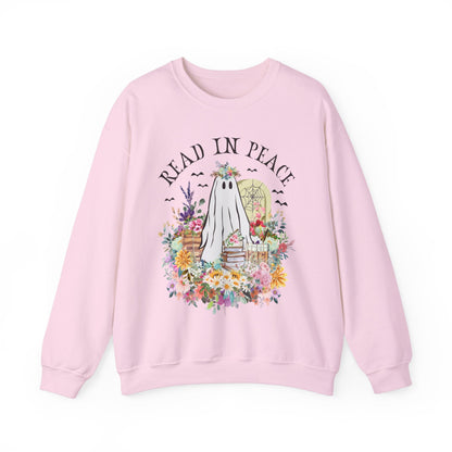 Bookish Halloween Crewneck for Reader: Read In Peace