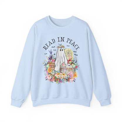 Bookish Halloween Crewneck for Reader: Read In Peace