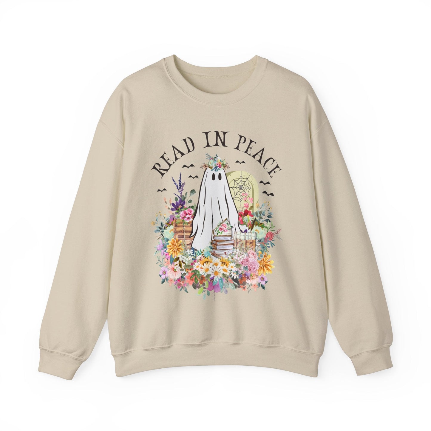 Bookish Halloween Crewneck for Reader: Read In Peace