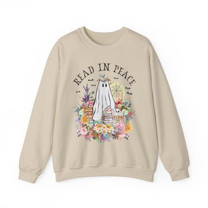 Bookish Halloween Crewneck for Reader: Read In Peace