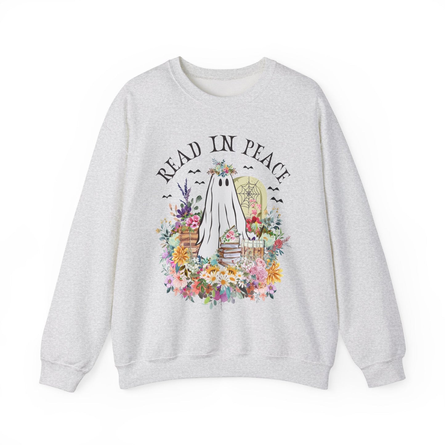Bookish Halloween Crewneck for Reader: Read In Peace